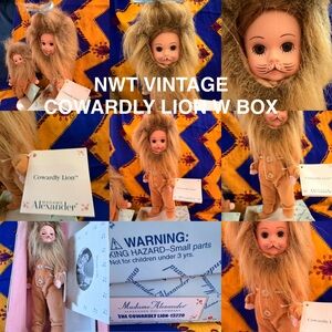 VINTAGE NWT MADAME ALEXANDER WIZARD OF OZ COWARDLY LION DOLL